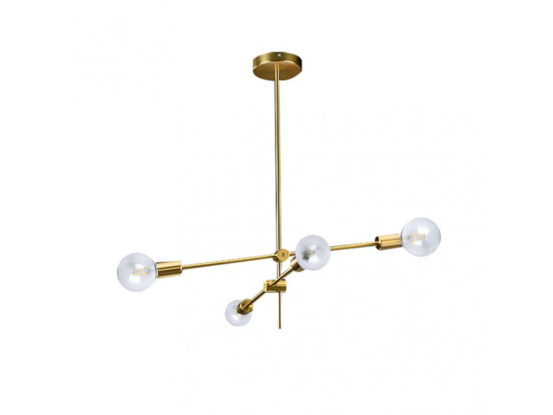  Fabrilamp jerusalen, lampe, moderne, 4 x e27, bronze, 64 x 71 x 71 cm 154654112 - Conforama A