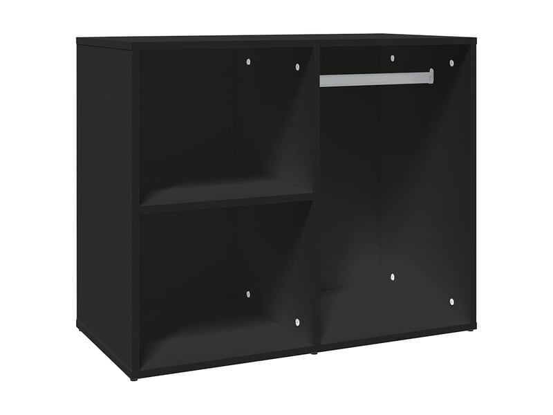  Meuble de rangement, armoire de dressing noir 80x40x65 cm bois d'ingénierie  - Conforama A