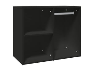 Meuble de rangement, armoire de dressing noir 80x40x65 cm bois d'ingénierie