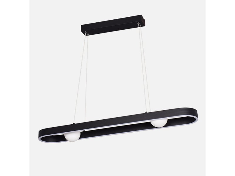  Fabrilamp fermoselle, suspension, moderne, led, 30 w, 2550 lm, 4000 k, noir, 50-150 x 87.5 x 15 cm 255192409 - Conforama A