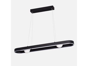 Fabrilamp fermoselle, suspension, moderne, led, 30 w, 2550 lm, 4000 k, noir, 50-150 x 87.5 x 15 cm