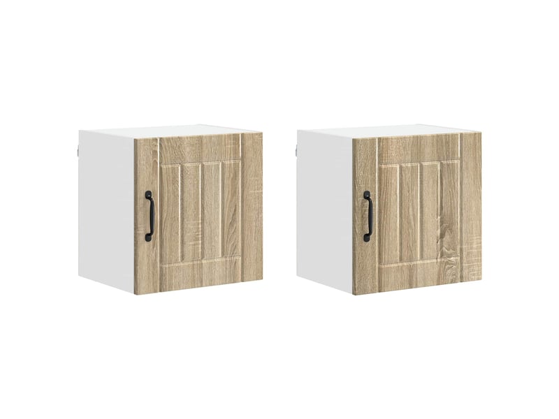  Meuble mural de cuisine | armoire de cuisine 2 pcs chêne sonoma bois d'ingénierie shl3170  - Conforama A
