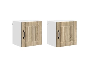 Meuble mural de cuisine | armoire de cuisine 2 pcs chêne sonoma bois d'ingénierie shl3170