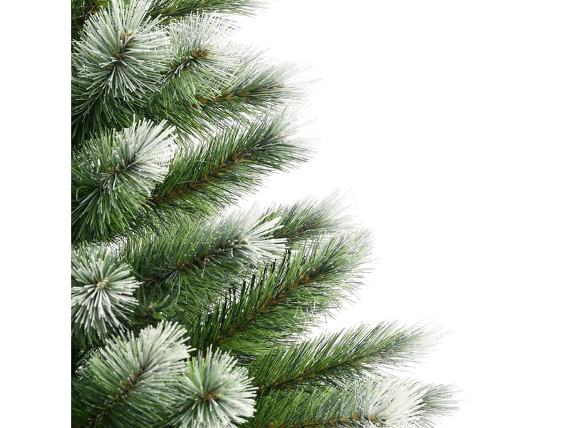  Sapin de noël artificiel, arbre de noël à charnières avec neige floquée 210 cm shl3138  - Conforama E