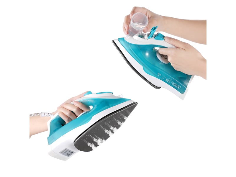  Fer à repasser vapeur 1500 w - fer à repasser vapeur pour vêtements - réservoir d'eau de 230 ml - fer portable - repassage à plat  - Conforama E
