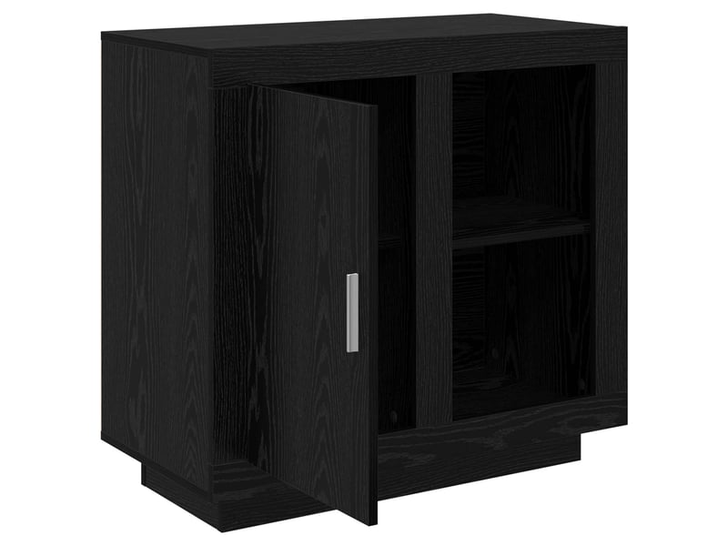  Buffet - bahut - meuble de rangement chêne noir 80 x 40 x 75 cm bois d'ingénierie  - Conforama E