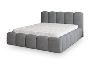 Lit coffre 180x200 cm <strong>MASSENO</strong>  <strong></strong> coloris gris