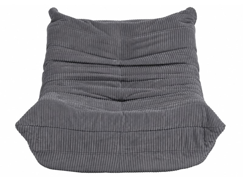  Fauteuil hwc-r34, fauteuil lounge, fauteuil relax, fauteuil rembourré, fauteuil de cocktail, tissutextile en velours (300 gm²) - gris foncé  - Conforama E