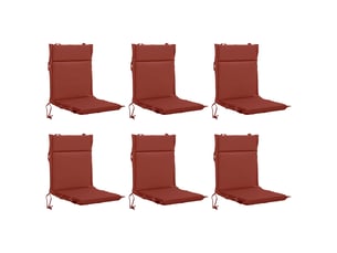 Lot de 6 coussins de chaise à dossier haut gemert cf59376