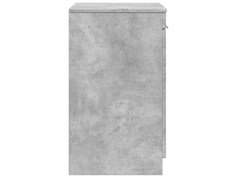  Armoire de salle de bain, meuble de rangement gris béton 54x41x70 cm shl521  - Conforama E