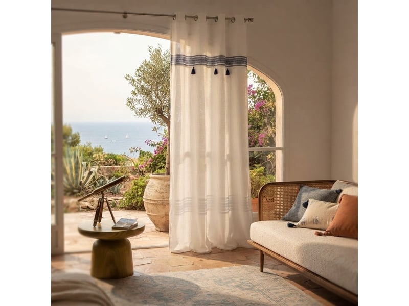  Rideau a oeillets amaya  - Conforama D