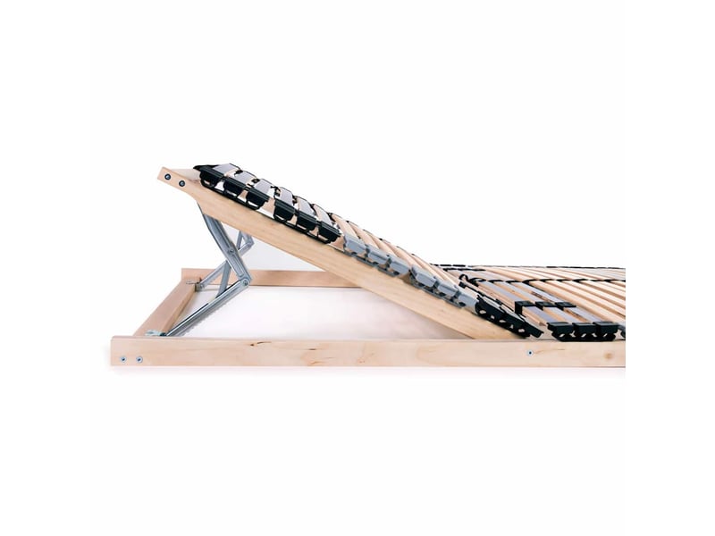  Lit simple- lit adulte -  sommier à lattes sans matelas avec 42 lattes 7 zones 80x200 cm  - Conforama C