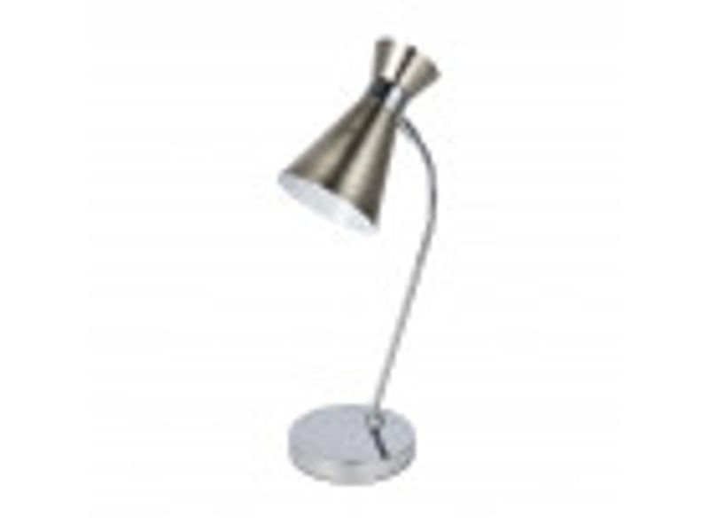  Lampe de bureau fabrilamp petra nickelchromé 1 x e14 orientable 48x24x15 cm 154371003 - Conforama B
