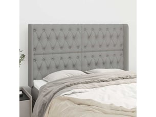 Tete de lit A poser largeur 147 cm <strong></strong> <strong></strong> argenté
