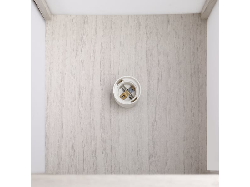  Lampadaire 26x26x160 cm e27 mdf blanc  - Conforama C