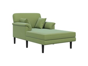 Chaise longue, chaise de salon vert clair velours cf28629