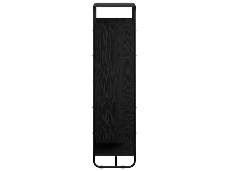  Buffet haut, buffet de rangement chêne noir 60x37,5x144 cm bois d'ingénierie  - Conforama D