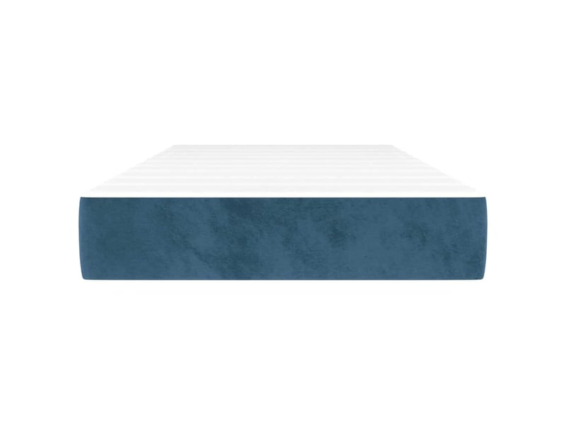  Matelas de lit à ressorts ensachés fermeté moyenne bleu foncé 90x200x20 cm  - Conforama C