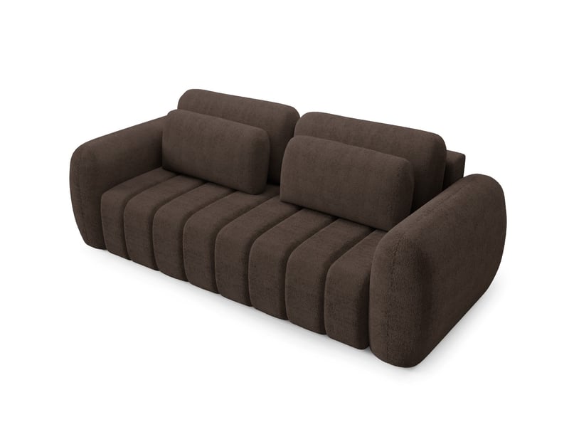 Canapé contii premium avec fonction de couchage couleur : quelle bronze - Conforama D