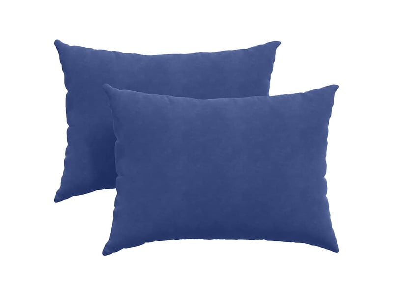  Lot de 2 coussins de canapé, coussins décoratifs bleu police 70 x 50 cm cf59023  - Conforama A