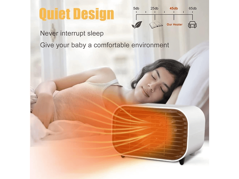  Chauffage d'appoint soufflant blanc à faible consommation d'énergie, mini-chauffage électrique pour la maison, chauffage d'appoint silencieux et port, 600 w, multicolore - xlh-zls-005928zls XLH-ZLS-005928ZLS - Conforama E