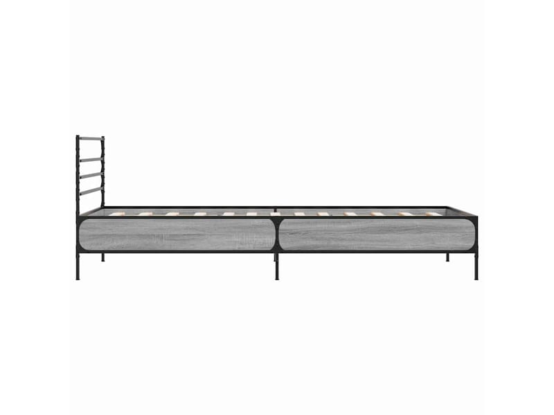  Lit simple- lit adulte -  cadre de lit sans matelas sonoma gris 100x200 cm  - Conforama D