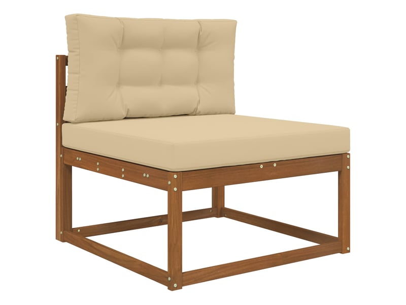  Coussin de canapé d'extérieur, coussin de chaise polyester beige 80 x 80 cm cf54026  - Conforama C