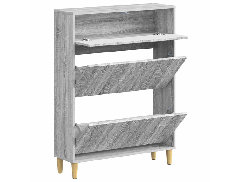  Meuble à chaussures, armoire à chaussures delft 78x24x103 cm bois d'ingénierie shl3777  - Conforama C