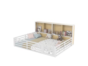 Lit simple 140x200 cm OKWISH coloris blanc