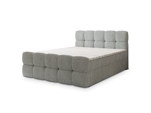 Lit avec rangement 140x200 cm <strong>MASSENO</strong>  <strong></strong> coloris gris