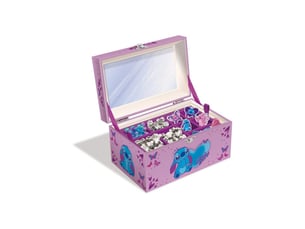 Kit bijoux et breloques pour bracelets et colliers créatifs avec boîte à bijoux miroir perles stitch