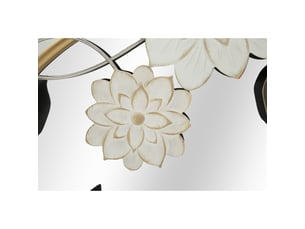 Miroir mural tonis avec cadre sculpté en fer multicolore