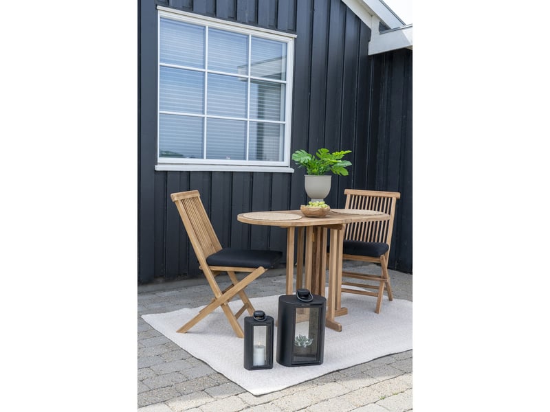  Table d'extérieur huelva en teck naturel 120x60x75 cm  - Conforama D