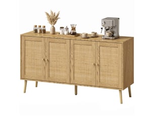 Buffet 4 porte(s)   <strong>PANGIVO</strong> <strong></strong> - 140 cm coloris naturel 