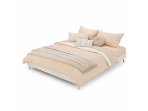 Lit 2 places 160x200 cm HAUSS SPOLE   coloris beige