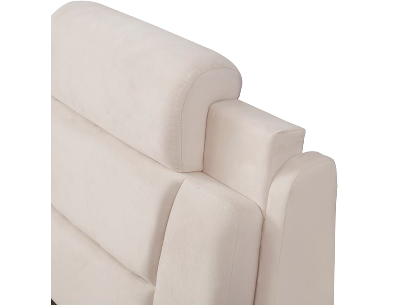  Lit enfant 140 × 200 cm, voiture en flanelle, roues led, tête de lit réglable et sommier à lattes, sans matelas, beige  - Conforama E