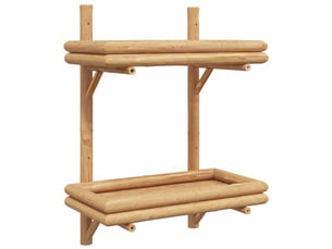 Étagère flottante, étagère suspendue montage mural marron 39 x 26 x 60 cm bambou cf42556