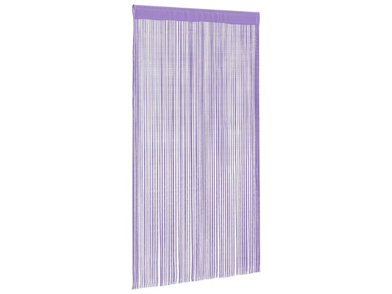  Lot de 2 rideaux en fils, rideau de porte 140 x 250 cm violet cf43853  - Conforama C