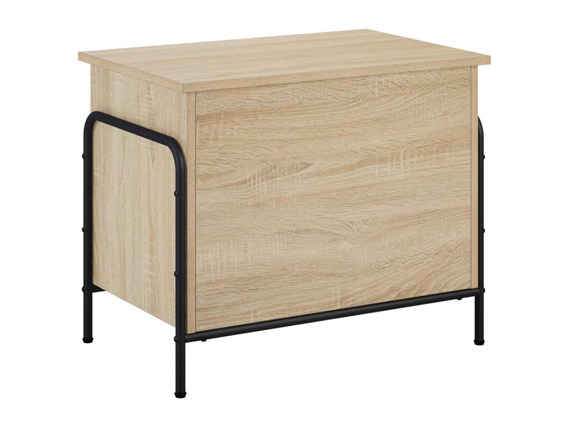  Boîte de rangement, coffre de rangement chêne sonoma 80x40x49,5 cm shl7521  - Conforama A