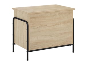 Boîte de rangement, coffre de rangement chêne sonoma 80x40x49,5 cm shl7521
