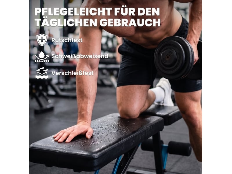 Banc de musculation réglable 7 positions avec rouleaux jambes homvra - Conforama D