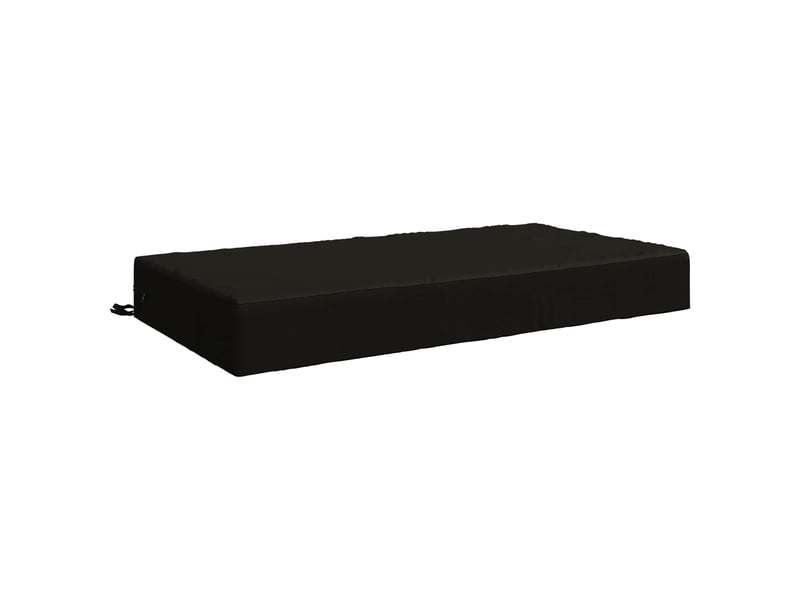 Coussin d'assise, coussin pour chaisecanapé soest 100 % polyester noir 120 x 80 x 15 cm cf51465  - Conforama A