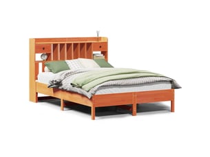 Lit 2 places 135x190 cm    coloris marron