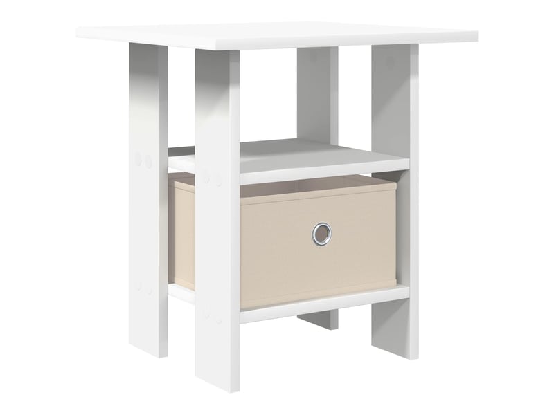  Table de chevet - cabinet de chevet - table de nuit blanc 41 x 40 x 45 cm bois d'ingénierie  - Conforama A