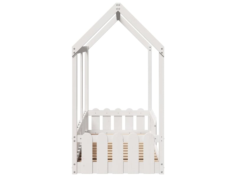  Cadre de lit d'enfants - lit jeune forme de maison sans matelas 70x140 cm  - Conforama E