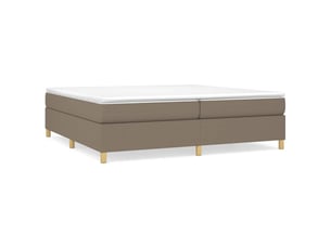 Lit 2 places 200x200 cm coloris taupe