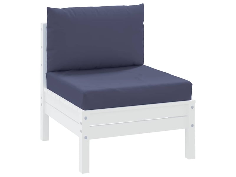  Lot de 2 coussins de palette, coussins de canapé bleu marine tissu cf59504  - Conforama C
