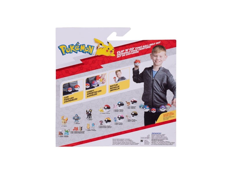  Ceinture clip'n'go métamorph avec 2 pinces poké ball et figurine 5 cm POK0191726892533 - Conforama D
