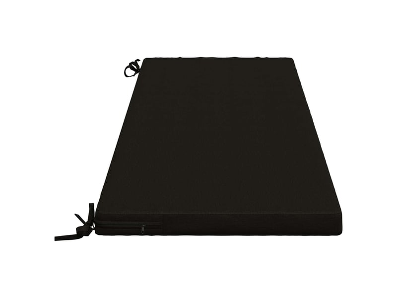  Coussin de banc, coussin d'assise, coussin de canapé soest 100 % polyester noir 140 x 50 x 5 cm cf53418  - Conforama D