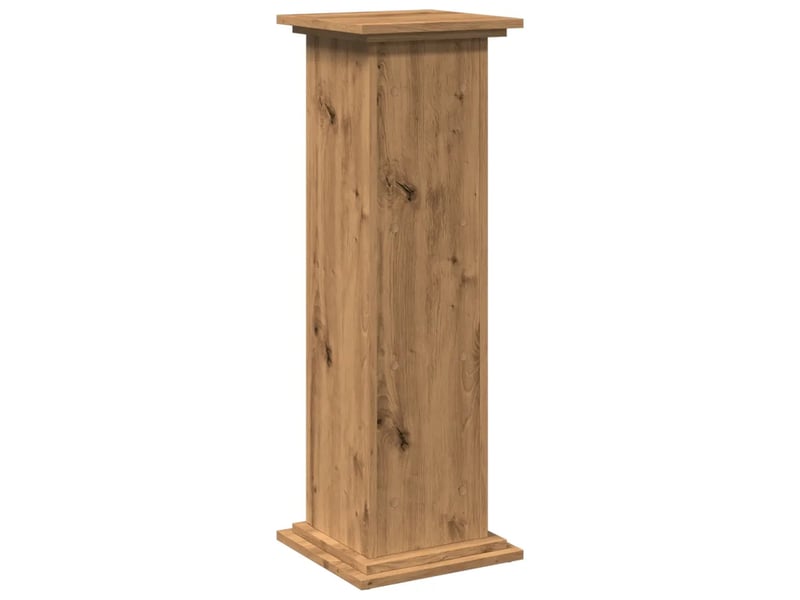  Piédestal avec rangement fonctionnel 31 x 30 x 90 cm design moderne trois niveaux en bois d'ingénierie chêne artisanal 02_0050538  - Conforama E